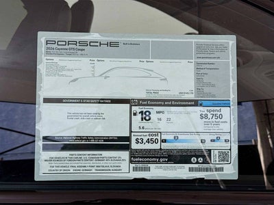 2026 Porsche Cayenne GTS