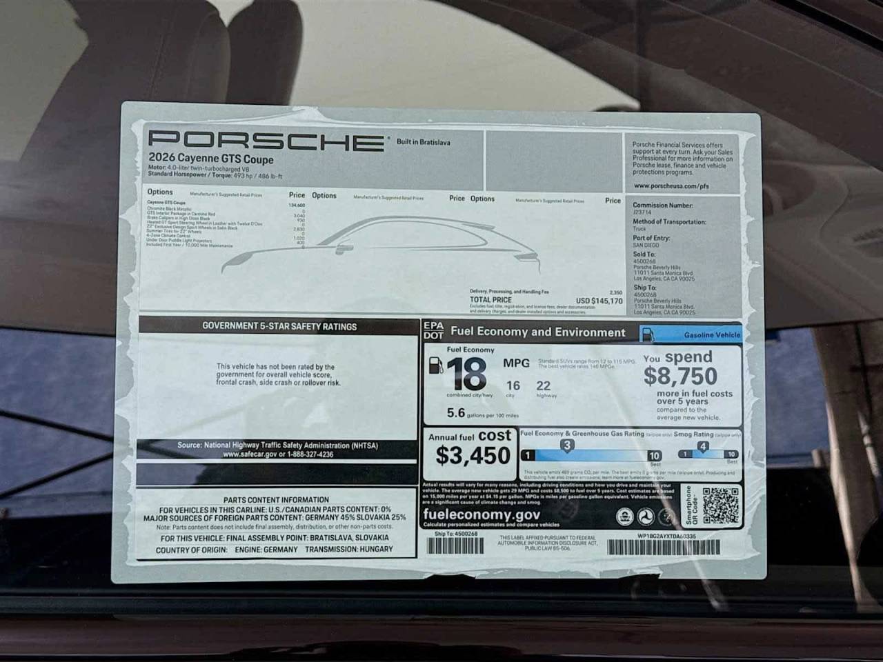 2026 Porsche Cayenne GTS