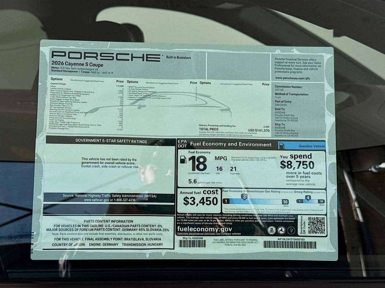 2026 Porsche Cayenne S