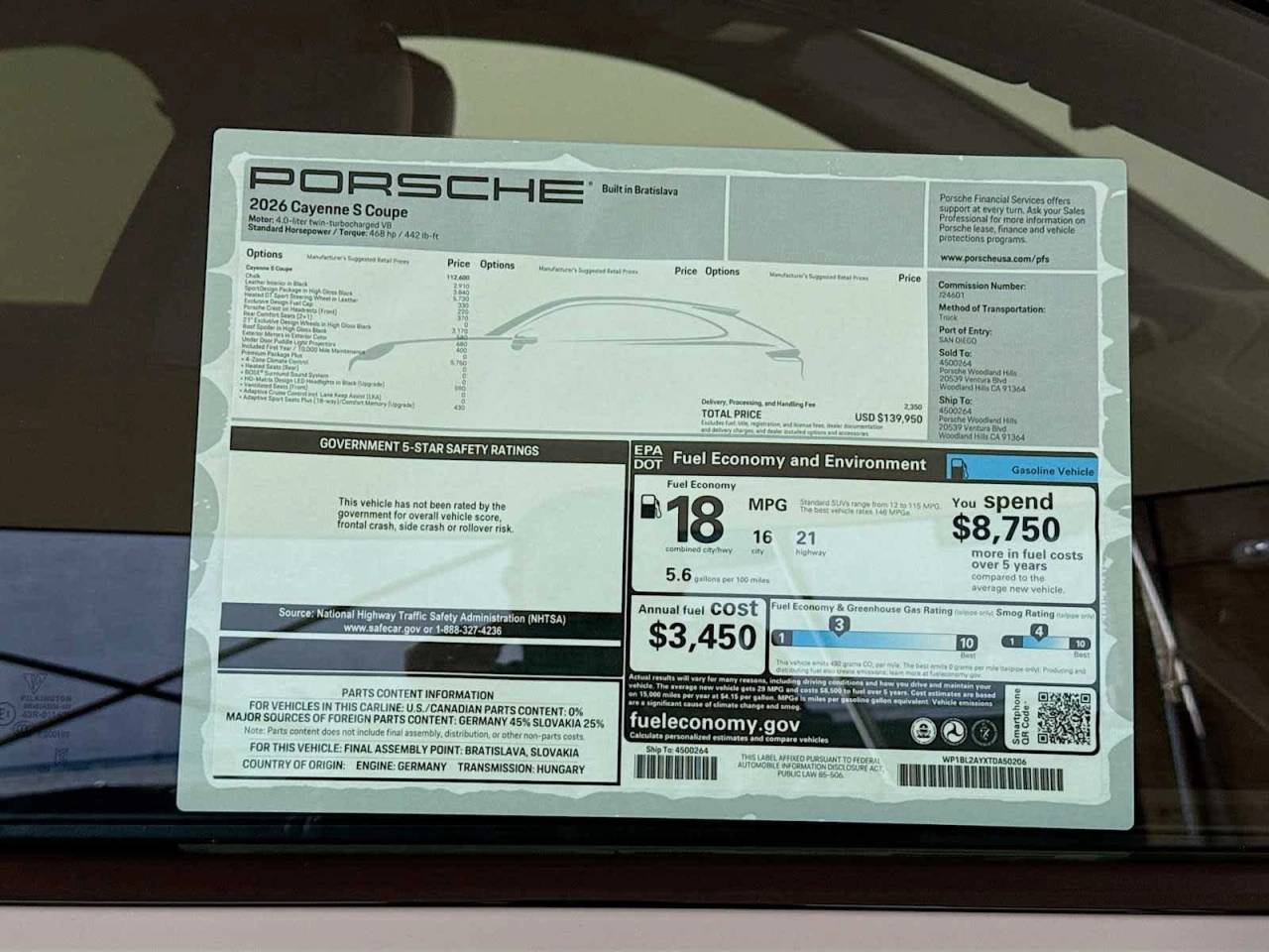 2026 Porsche Cayenne S Coupe