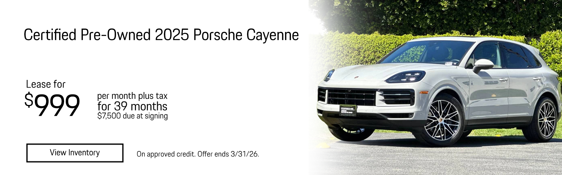 Certified Pre-Owned 2025 Cayenne 
