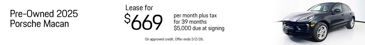 Pre-Owned 2025 Porsche Macan