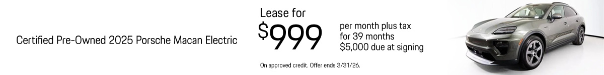 Certified Pre-Owned 2025 Porsche Macan Electric
